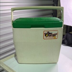 Coleman Oscar Green and Cream Cooler 80’s